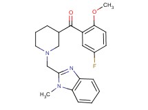 (5-fluoro-2-methoxyphenyl){1-[(1-methyl-1H-benzimidazol-2-yl)methyl]-3-piperidinyl}methanone