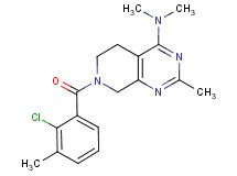 7-(2-chloro-3-methylbenzoyl)-N,N,2-trimethyl-5,6,7,8-tetrahydropyrido[3,4-d]pyrimidin-4-amine
