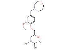 1-[isopropyl(methyl)amino]-3-[2-methoxy-4-(1,4-oxazepan-4-ylmethyl)phenoxy]propan-2-ol