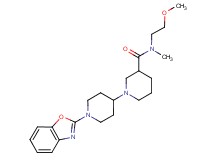 1'-(1,3-benzoxazol-2-yl)-N-(2-methoxyethyl)-N-methyl-1,4'-bipiperidine-3-carboxamide