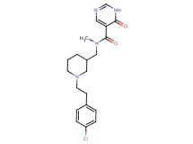 N-({1-[2-(4-chlorophenyl)ethyl]piperidin-3-yl}methyl)-N-methyl-6-oxo-1,6-dihydropyrimidine-5-carboxamide