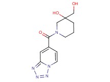 3-(hydroxymethyl)-1-(tetrazolo[1,5-a]pyridin-7-ylcarbonyl)-3-piperidinol