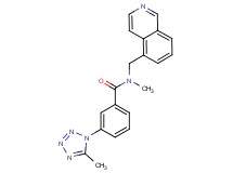 N-(5-isoquinolinylmethyl)-N-methyl-3-(5-methyl-1H-tetrazol-1-yl)benzamide