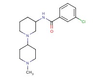 3-chloro-N-(1'-methyl-1,4'-bipiperidin-3-yl)benzamide