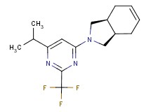 (3aR*,7aS*)-2-[6-isopropyl-2-(trifluoromethyl)-4-pyrimidinyl]-2,3,3a,4,7,7a-hexahydro-1H-isoindole