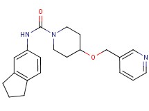N-(2,3-dihydro-1H-inden-5-yl)-4-(pyridin-3-ylmethoxy)piperidine-1-carboxamide