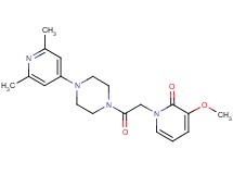 1-{2-[4-(2,6-dimethylpyridin-4-yl)piperazin-1-yl]-2-oxoethyl}-3-methoxypyridin-2(1H)-one