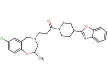 4-{3-[4-(1,3-benzoxazol-2-yl)-1-piperidinyl]-3-oxopropyl}-7-chloro-2-methyl-2,3,4,5-tetrahydro-1,4-benzoxazepine