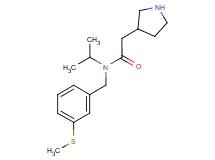 N-isopropyl-N-[3-(methylthio)benzyl]-2-pyrrolidin-3-ylacetamide