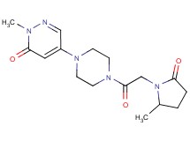 2-methyl-5-{4-[(2-methyl-5-oxopyrrolidin-1-yl)acetyl]piperazin-1-yl}pyridazin-3(2H)-one
