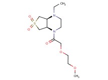 (4aR*,7aS*)-1-ethyl-4-[(2-methoxyethoxy)acetyl]octahydrothieno[3,4-b]pyrazine 6,6-dioxide