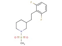 3-[2-(2,6-difluorophenyl)ethyl]-1-(methylsulfonyl)piperidine