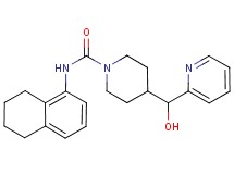 4-[hydroxy(pyridin-2-yl)methyl]-N-(5,6,7,8-tetrahydronaphthalen-1-yl)piperidine-1-carboxamide