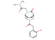 2-{(1S*,5R*)-3-[(2-hydroxyphenyl)acetyl]-7-oxo-3,6-diazabicyclo[3.2.2]non-6-yl}-N,N-dimethylacetamide