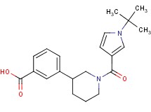 3-{1-[(1-tert-butyl-1H-pyrrol-3-yl)carbonyl]piperidin-3-yl}benzoic acid