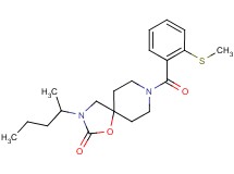 3-(1-methylbutyl)-8-[2-(methylthio)benzoyl]-1-oxa-3,8-diazaspiro[4.5]decan-2-one