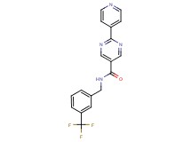 2-pyridin-4-yl-N-[3-(trifluoromethyl)benzyl]pyrimidine-5-carboxamide