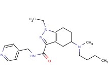 5-[butyl(methyl)amino]-1-ethyl-N-(4-pyridinylmethyl)-4,5,6,7-tetrahydro-1H-indazole-3-carboxamide