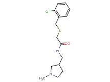 2-[(2-chlorobenzyl)thio]-N-[(1-methylpyrrolidin-3-yl)methyl]acetamide