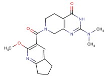 2-(dimethylamino)-7-[(2-methoxy-6,7-dihydro-5H-cyclopenta[b]pyridin-3-yl)carbonyl]-5,6,7,8-tetrahydropyrido[3,4-d]pyrimidin-4(3H)-one