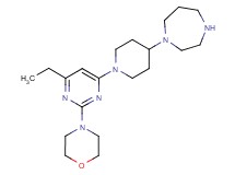 1-{1-[6-ethyl-2-(4-morpholinyl)-4-pyrimidinyl]-4-piperidinyl}-1,4-diazepane dihydrochloride