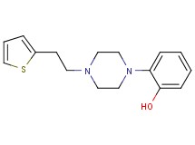 2-{4-[2-(2-thienyl)ethyl]-1-piperazinyl}phenol bis(trifluoroacetate) (salt)