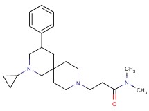 3-(2-cyclopropyl-4-phenyl-2,9-diazaspiro[5.5]undec-9-yl)-N,N-dimethylpropanamide
