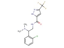 N-[2-(2-chlorophenyl)-2-(dimethylamino)ethyl]-3-(trifluoromethyl)-1H-pyrazole-5-carboxamide