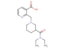 2-({3-[(diethylamino)carbonyl]piperidin-1-yl}methyl)nicotinic acid
