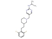 5-({3-[2-(2,6-difluorophenyl)ethyl]-1-piperidinyl}methyl)-N-isopropyl-2-pyrimidinamine