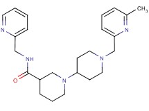 1'-[(6-methylpyridin-2-yl)methyl]-N-(pyridin-2-ylmethyl)-1,4'-bipiperidine-3-carboxamide