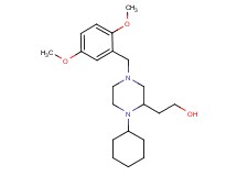 2-[1-cyclohexyl-4-(2,5-dimethoxybenzyl)-2-piperazinyl]ethanol
