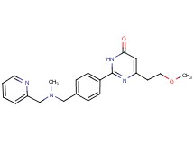 6-(2-methoxyethyl)-2-(4-{[methyl(pyridin-2-ylmethyl)amino]methyl}phenyl)pyrimidin-4(3H)-one