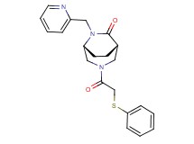 (1S*,5R*)-3-[(phenylthio)acetyl]-6-(pyridin-2-ylmethyl)-3,6-diazabicyclo[3.2.2]nonan-7-one