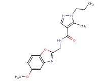 N-[(5-methoxy-1,3-benzoxazol-2-yl)methyl]-5-methyl-1-propyl-1H-pyrazole-4-carboxamide