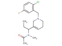 N-{1-[1-(2-chloro-5-fluorobenzyl)-1,2,5,6-tetrahydropyridin-3-yl]propyl}-N-methylacetamide
