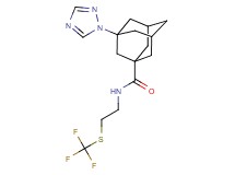 3-(1H-1,2,4-triazol-1-yl)-N-{2-[(trifluoromethyl)thio]ethyl}adamantane-1-carboxamide