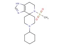 1'-cyclohexyl-5-(methylsulfonyl)-1,5,6,7-tetrahydrospiro[imidazo[4,5-c]pyridine-4,4'-piperidine]