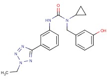 N-cyclopropyl-N'-[3-(2-ethyl-2H-tetrazol-5-yl)phenyl]-N-(3-hydroxybenzyl)urea