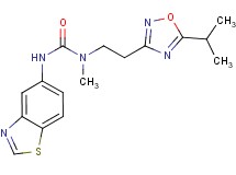 N'-1,3-benzothiazol-5-yl-N-[2-(5-isopropyl-1,2,4-oxadiazol-3-yl)ethyl]-N-methylurea