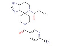 5-[(5-propionyl-1,5,6,7-tetrahydro-1'H-spiro[imidazo[4,5-c]pyridine-4,4'-piperidin]-1'-yl)carbonyl]pyridine-2-carbonitrile