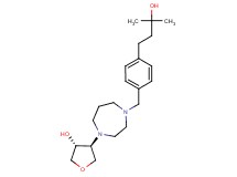 (3R*,4S*)-4-{4-[4-(3-hydroxy-3-methylbutyl)benzyl]-1,4-diazepan-1-yl}tetrahydro-3-furanol
