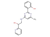 2-{4-[(2-hydroxy-2-pyridin-2-ylethyl)amino]-6-methylpyrimidin-2-yl}phenol