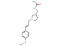 N-({1-[(2E)-3-(4-methoxyphenyl)prop-2-en-1-yl]pyrrolidin-3-yl}methyl)acetamide