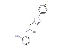 3-{[{[1-(4-fluorophenyl)-1H-pyrazol-4-yl]methyl}(methyl)amino]methyl}-2-pyridinamine