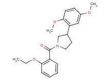 3-(2,5-dimethoxyphenyl)-1-(2-ethoxybenzoyl)pyrrolidine