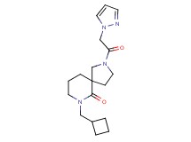 7-(cyclobutylmethyl)-2-(1H-pyrazol-1-ylacetyl)-2,7-diazaspiro[4.5]decan-6-one