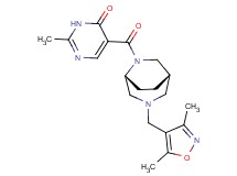 5-({(1S*,5R*)-3-[(3,5-dimethyl-4-isoxazolyl)methyl]-3,6-diazabicyclo[3.2.2]non-6-yl}carbonyl)-2-methyl-4(3H)-pyrimidinone