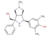 4-[(1S*,3S*,3aR*,6aS*)-3-(hydroxymethyl)-5-methyl-3-phenyloctahydropyrrolo[3,4-c]pyrrol-1-yl]-2,6-dimethylphenol