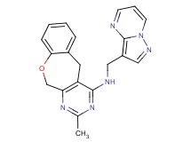 2-methyl-N-(pyrazolo[1,5-a]pyrimidin-3-ylmethyl)-5,11-dihydro[1]benzoxepino[3,4-d]pyrimidin-4-amine